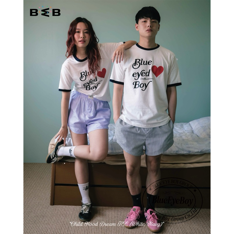 BEBCLUB CHILDHOOD DREAM TEE เสื้อยืดขาวแขนกรมเบ็บคลับ