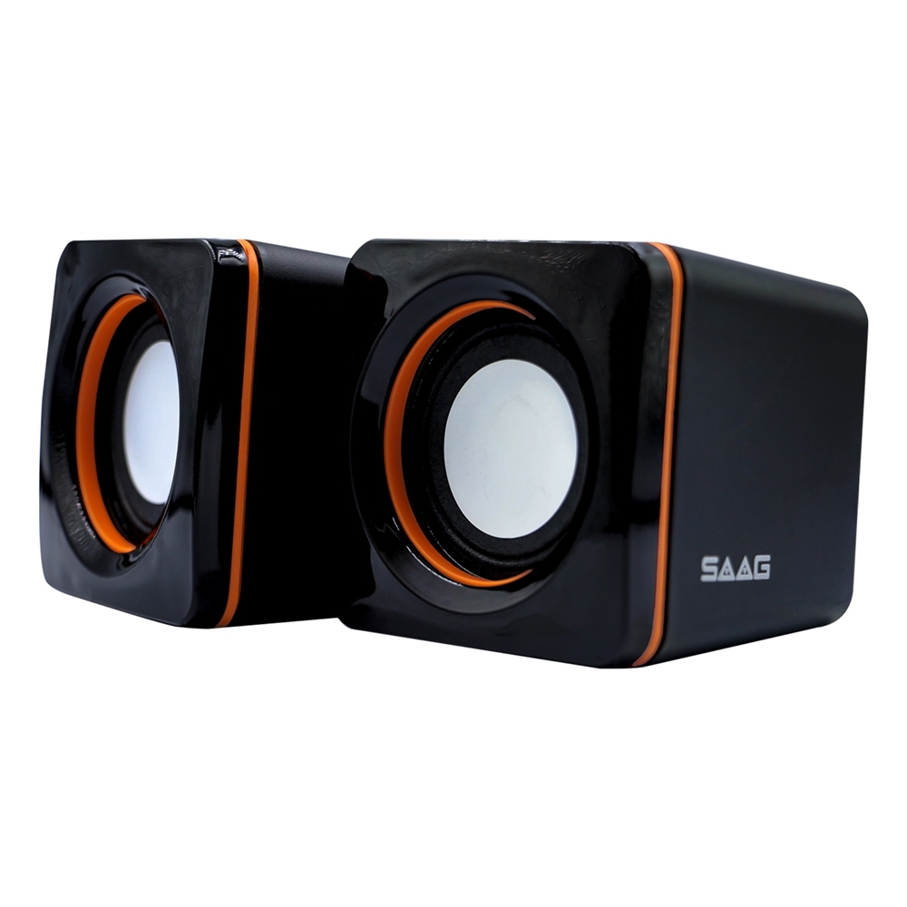 ลำโพง SAAG Echo D10 Speaker  (3Wx2) ลำโพงสำนักงาน ลำโพงคอมพิวเตอร์ (USB และ แจ็ค 3.5mm)