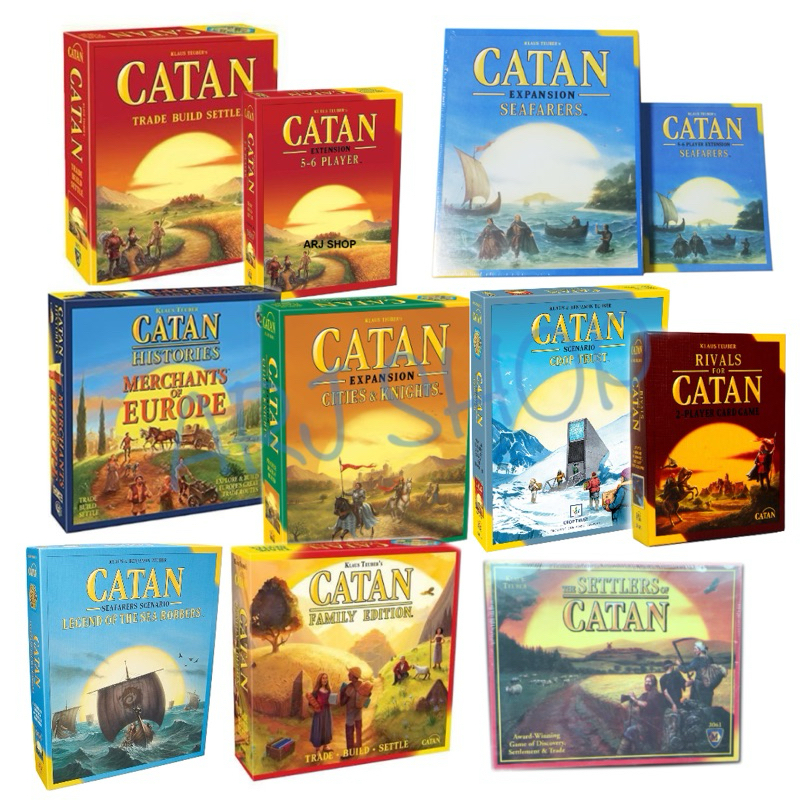 Catan Board game - Expansion / Seaferer / Cities & Knights / Family / Merchants of Europe / The settler - บอร์ดเกม คาทาน