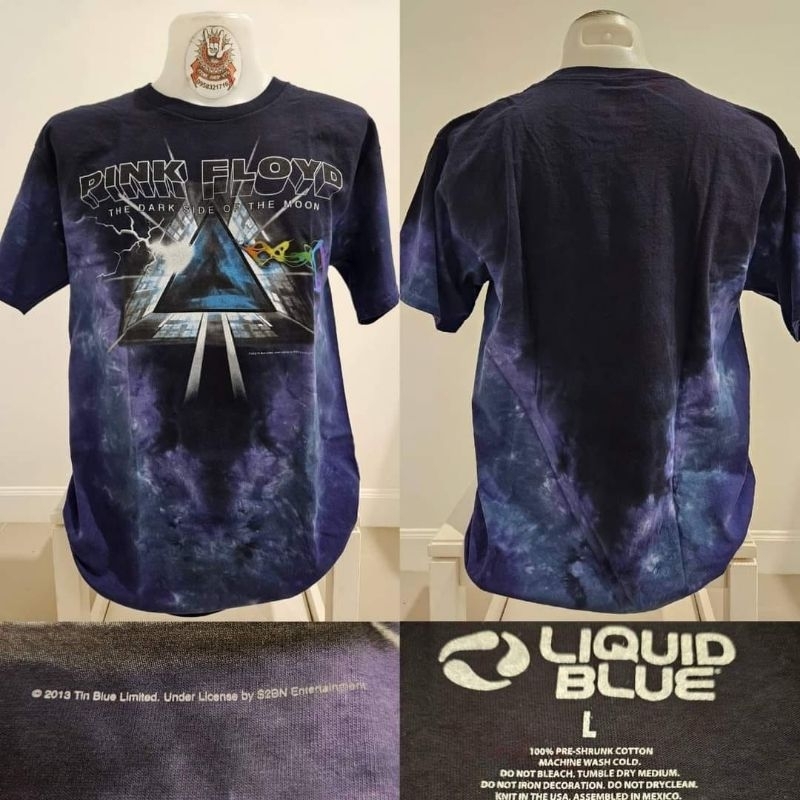 🌍Liquid blue  Pink floyd OVP Vintage เสื้อยืดOvp มัดย้อม งานลิขสิทธิ์แท้ มือ1 ลิขขวิดบลู