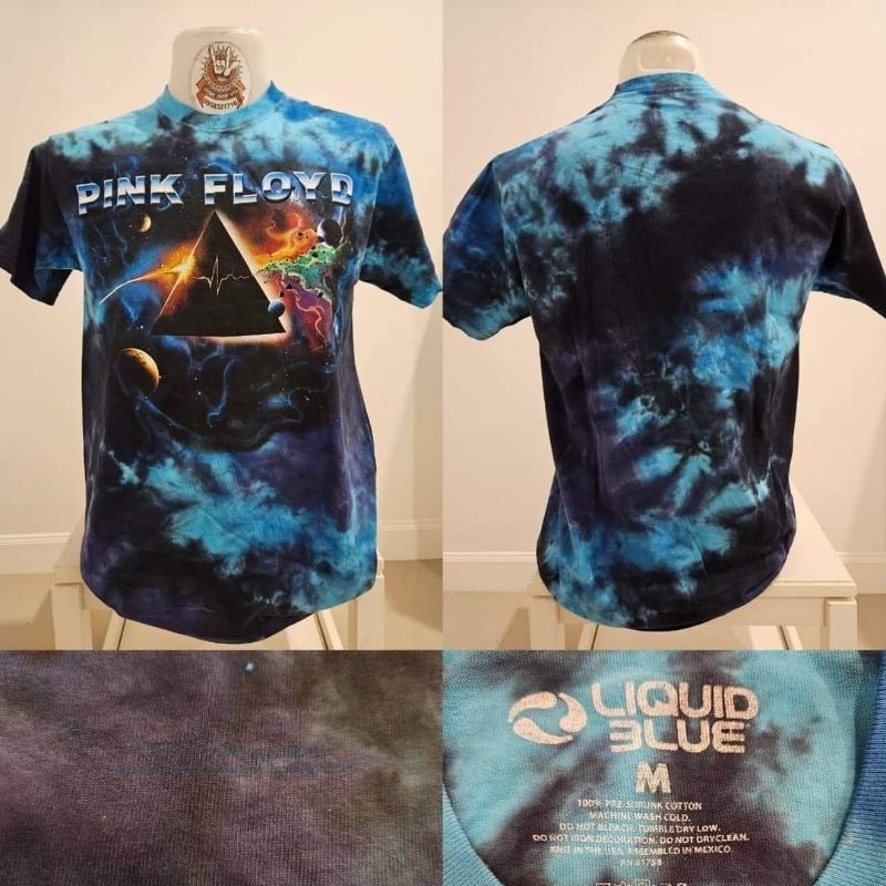 🌍Liquid blue  Pink floyd OVP Vintage เสื้อยืดOvp มัดย้อม งานลิขสิทธิ์แท้ มือ1 ลิขขวิดบลู