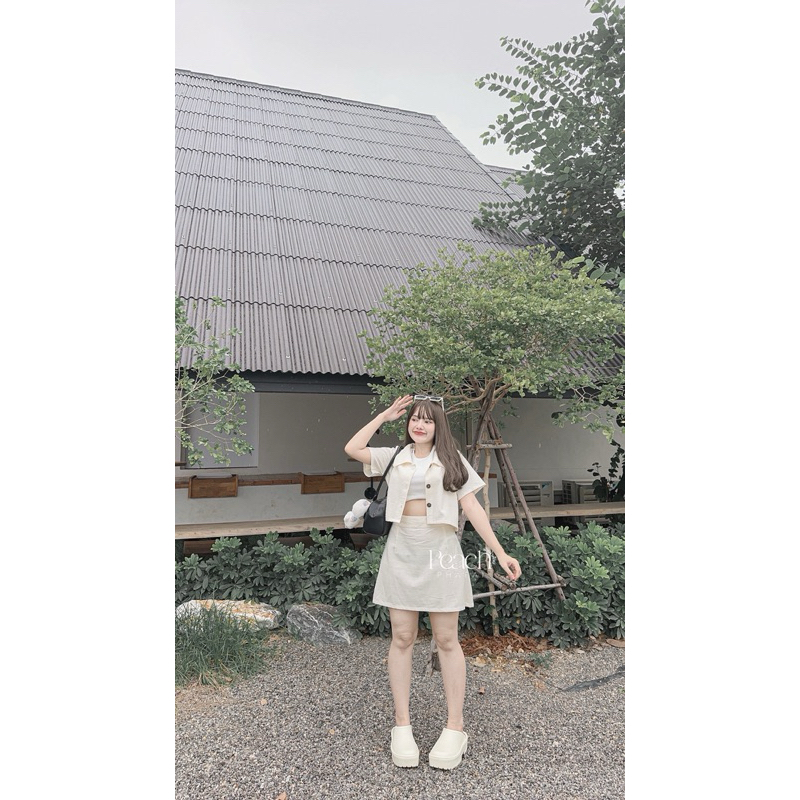 ชุดเซทเสื้อคอปกกระโปรง (set8)