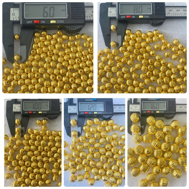 ลูกปัดมุกมะยมญี่ปุ่น ลูกปัดมุกทองเกรดเอ ขนาด6,8,10,12,16มิล เนื้อเงา สีสวย ส่งไว แบ่งขาย ห่อ50กรัม