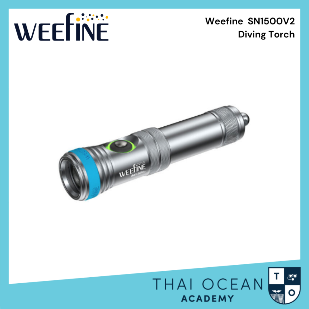Weefine Diving Torch SN1500V2 ไฟฉายดำน้ำ ความสว่าง 1500 ลูเมน