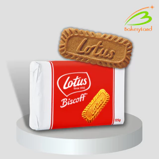 โลตัส บิสคอฟ คาราเมลไลซ์ บิสกิต 125 กรัม Lotus Biscoff Caramelised Biscuit 125g