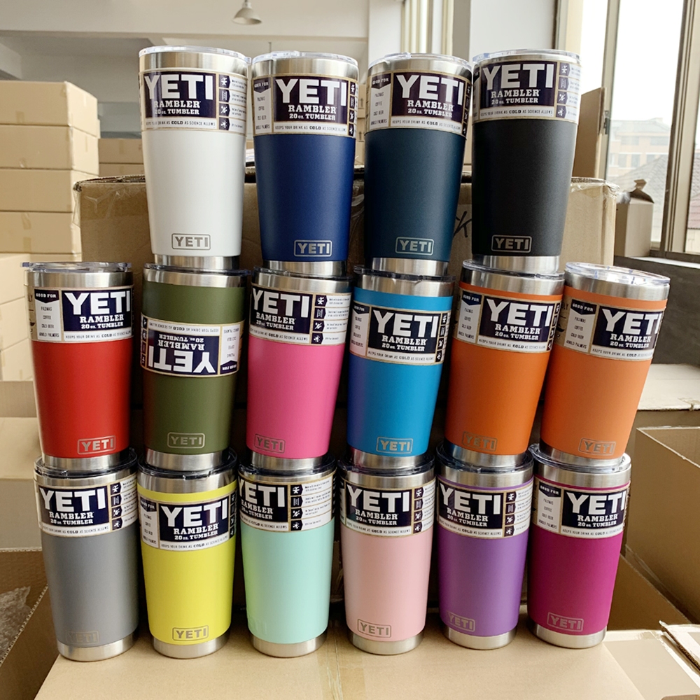 แก้วน้ำ20oz/600ml เก็บความเย็น-ร้อนได้6-24ชม สินค้าส่งจากไทย พร้อมฝา สแตนเลส304 กระติกน้ำชนาด20ออนYT