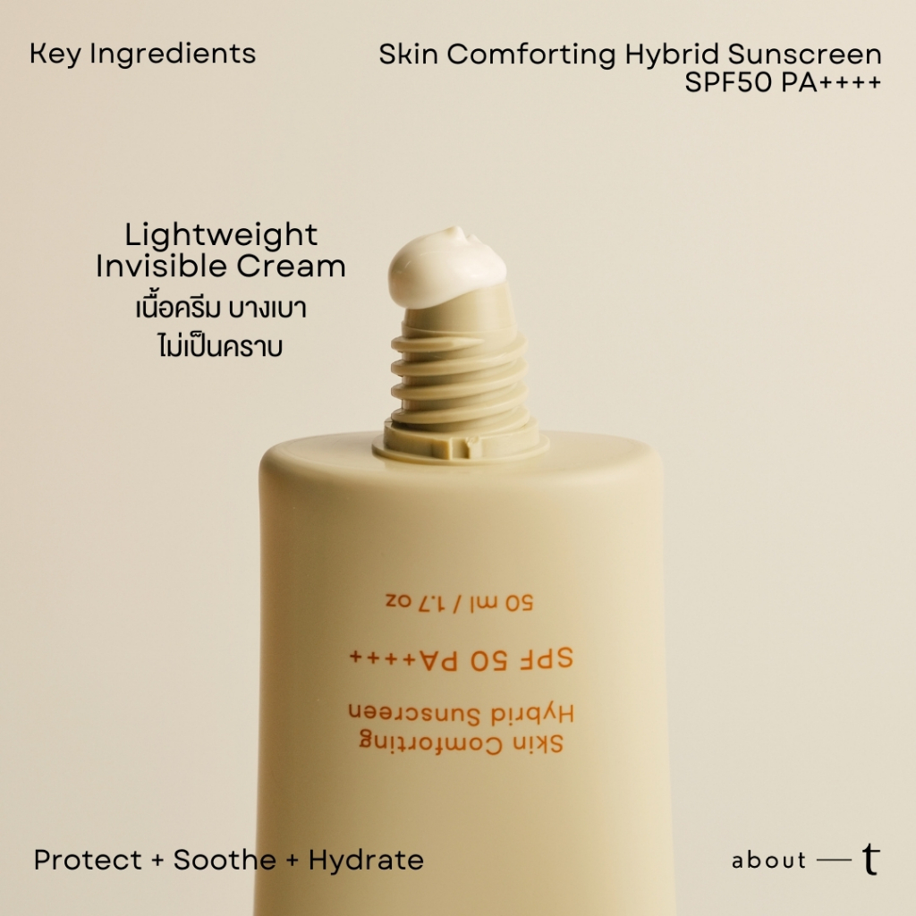 [New] About T Gel Cleanser and Sunscreen Set เจลล้างหน้า ลดอุดตัน ไม่แห้งตึง และครีมกันแดด กันแก่ สบายผิว - รูปที่ 3