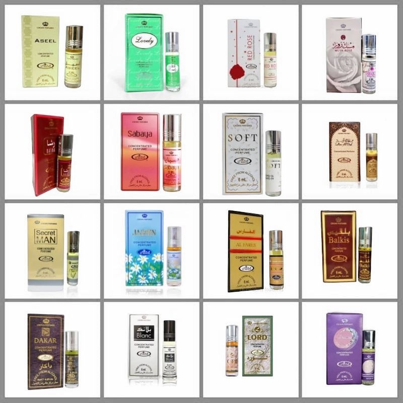 (Al-rehab) น้ำหอมอาหรับแท้ % ขนาด 6 ml มีหลายกลิ่นให้เลือก