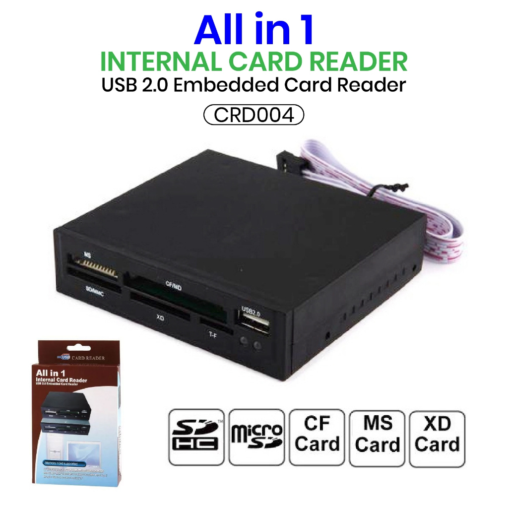 Card Reader การ์ดรีดเดอร์ All in 1 Internal Card Reader สำหรับคอมพิวเตอร์ ของแท้ พร้อมส่งทันที CRD004 DoubleBBB