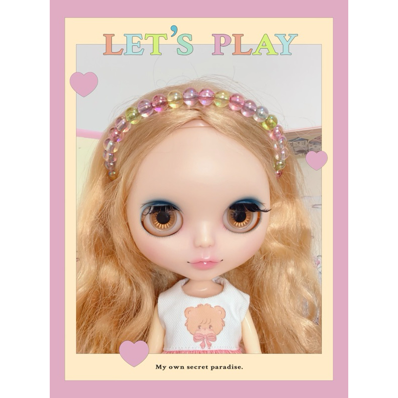 ♡♡ ✨ 💕ที่คาดผมลูกปัดสำหรับตุ๊กตาบลายธ์ 💕 ♡♡✨