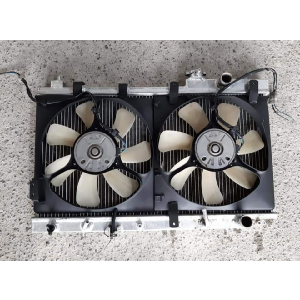 พัดลมหม้อน้ำ และ พัดลมแอร์ HONDA CRV G1 เป็น พัดลม DENSO 5 7 11 ใบมอเตอร์ใหญ่ แรงกว่าพัดลมเดิม ทันกว่าแปลงขาตรงรุ่น