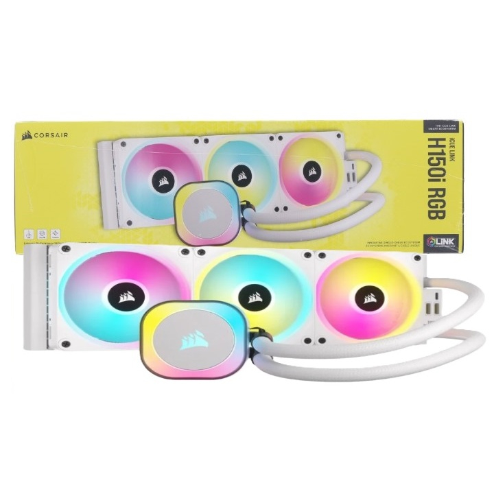 CORSAIR iCUE LINK H150i RGB 360MM LIQUID CPU COOLER WHITE