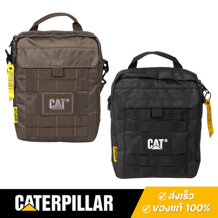 Caterpillar : กระเป๋าสะพายข้าง ใส่แท๊ปเลตได้ รุ่นนามิบ (Namib) สีดำ/น้ำตาล no.84036