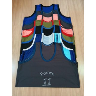 เสื้อกล้ามผู้ใหญ่ เสื้อกีฬา บ่าเล็ก อกยืด 44-48 นิ้ว