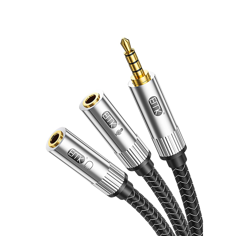 [-ประกันศูนย์ไทย-] ERTK Gaming Headphone Adapter สายแปลงหูฟังไมค์ ให้ใช้กับคอมพิวเตอร์ / มือถือ