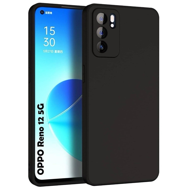 เคสสีพาสเทสใช้สำหรับ OPPO Reno12(5G)/Reno12pro/Reno12F/Reno11/11F/11Pro กันกล้อง
