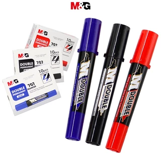 M&G APMY1871 ปากกามาร์ค ปากกามาร์คเกอร์ 2 หัว ปากกามาร์คเกอร์ชนิดกันน้ำ CD Marker