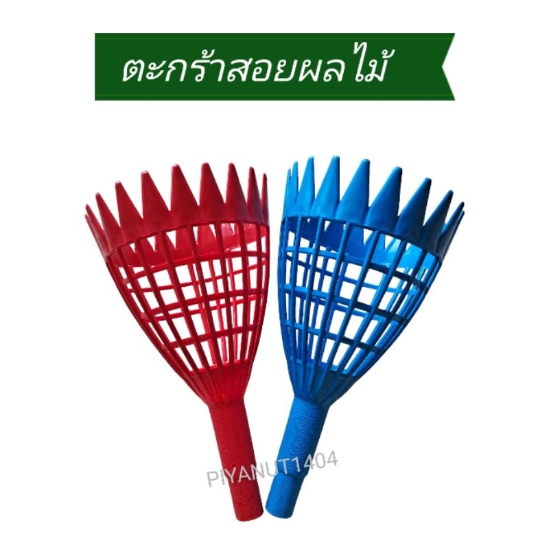 สอยมะละกอ ตะกร้อสอยมะละกอ ที่สอยผลไม้ (เลือกสีได้) รุ่น #88