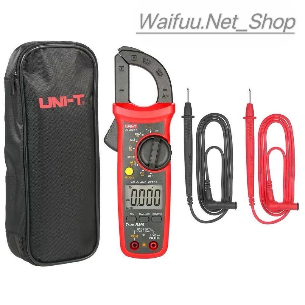 แคลมป์มิเตอร์ดิจิทัลUT202A + AC,แคลมป์มิเตอร์รุ่นUT202A/อัปเกรดแอมป์ มิเตอร์ดิจิตอล400A-600A