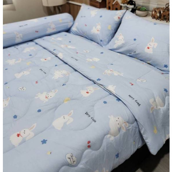 ชุดเครื่องฤดูหนาว  ผ้าห่ม ผ้าปูที่นอน นวมหนา แน่น หนัก นุ่ม ผ้า fine fabric ของ Rabbit Moon ราคา ถูกที่สุด ดีลบีเคเค