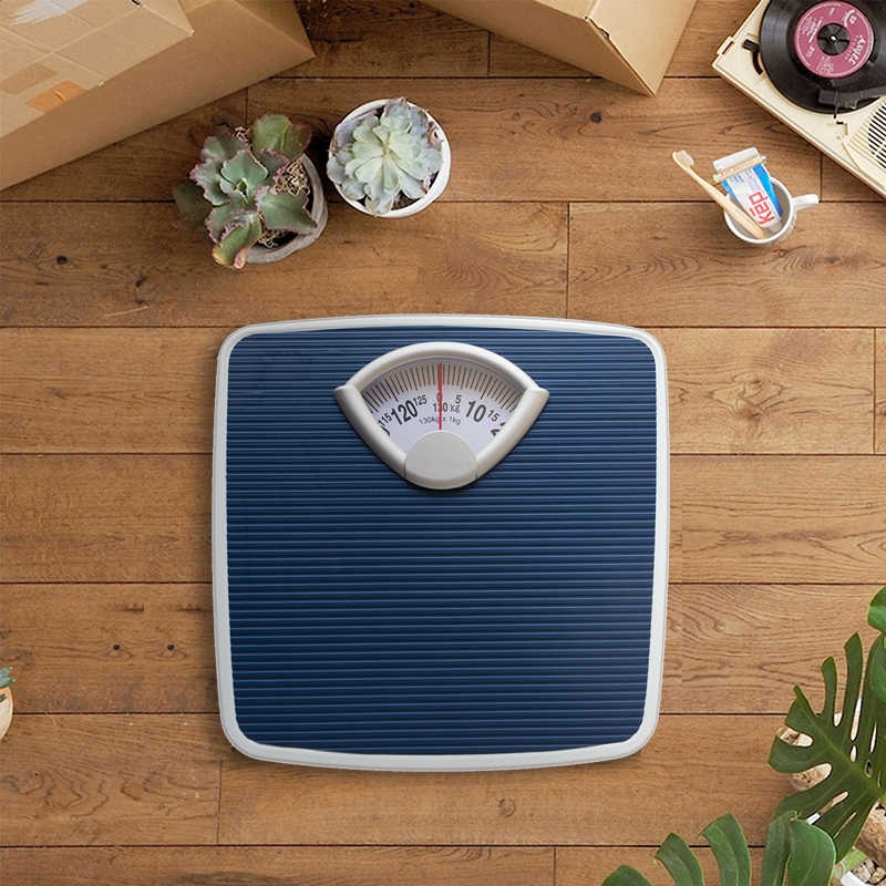 PU แผ่นกันลื่นเครื่องชั่งน้ําหนัก 130KG เครื่องชั่งน้ําหนักเพื่อสุขภาพ ครื่องชั่งน้ำหนักแบบสปริง