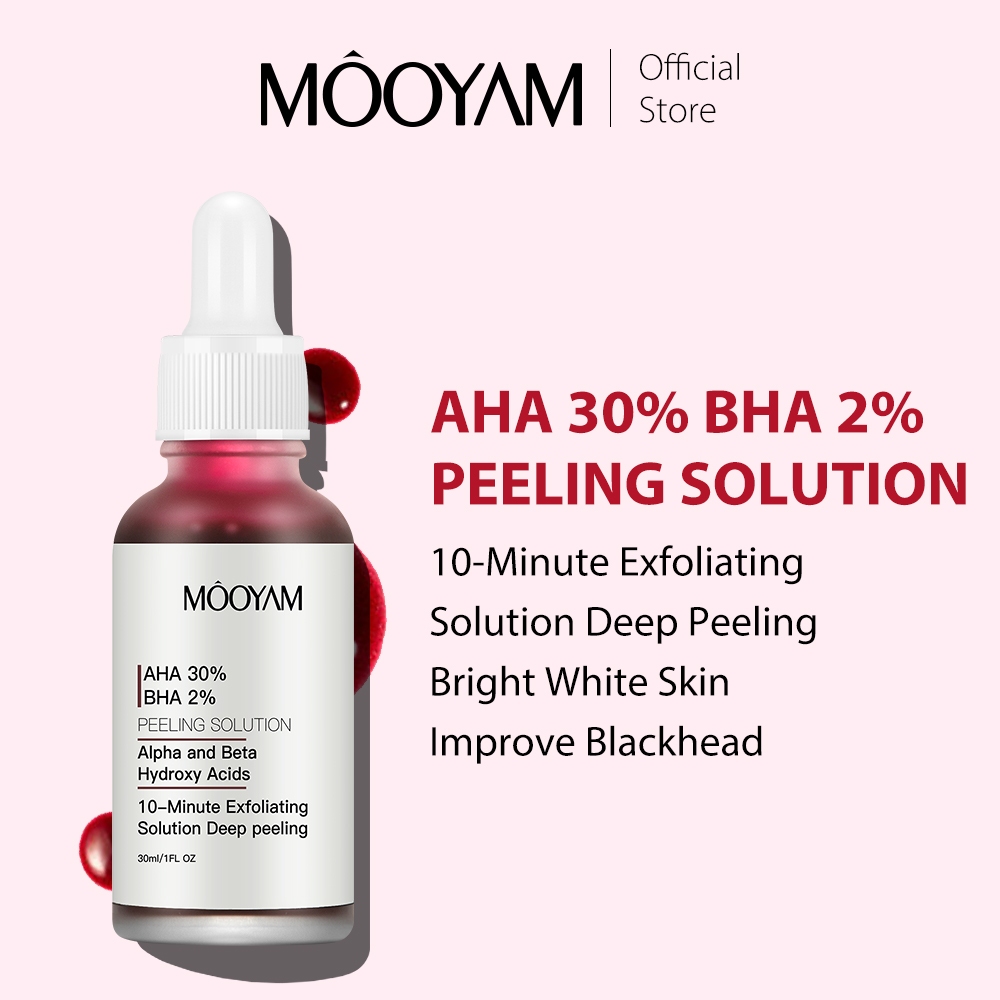 MOOYAM AHA 30% + BHA 2% Serum ลดสิว กรด Salicylic กรดผลไม้ ขัดผิวเซรั่ม 30ml