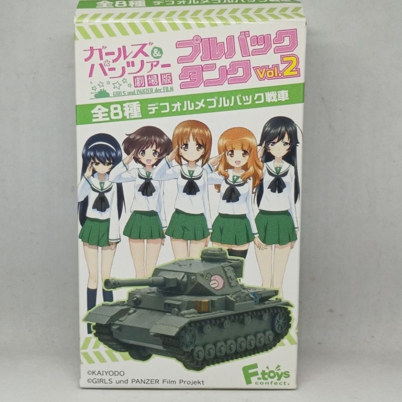 ฟิกเกอร์ โมเดลรถถัง Vol2 จากอนิเมะ girl und Panzer สาวปิ๊ง! ซิ่งแท็งค์ ดึงถอยหลังวิ่ง Bandai สินค้าใ