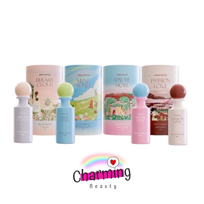 แท้ % น้ำหอมแจนยัวร์ คอลเลคชั่นใหม่ มีให้เลือก 4 กลิ่น 4 สไตล์ Janua Girls Material Collection