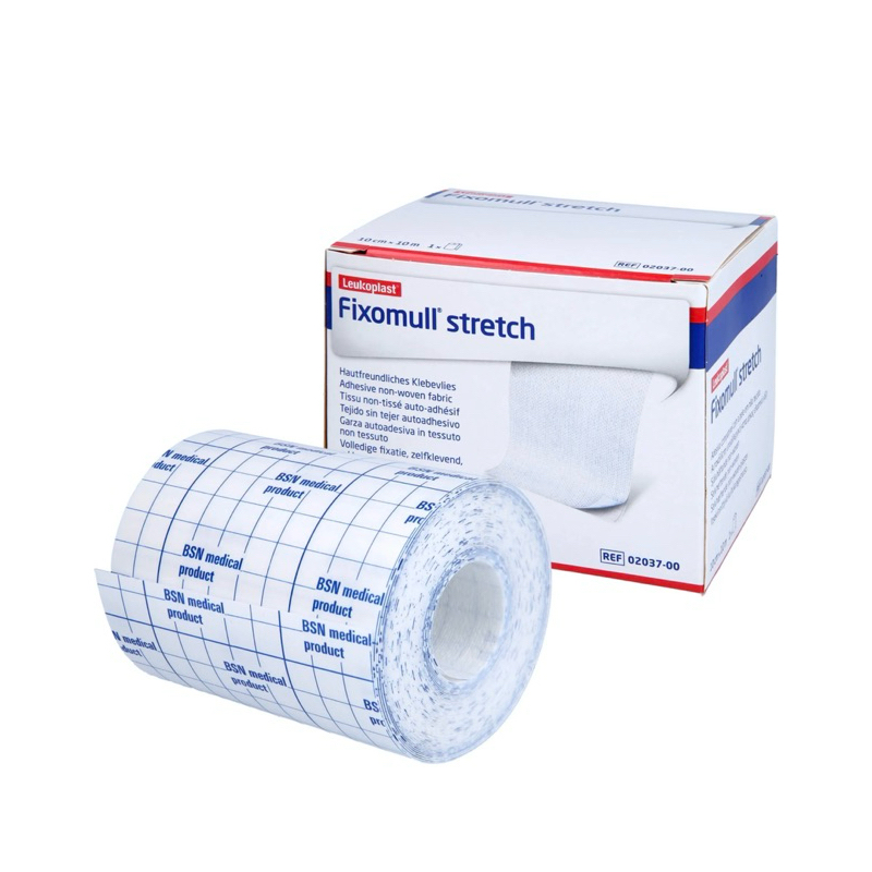 Lot.ใหม่ล่าสุด👍ของแท้ ถูกที่สุด! ⭐️FIXOMULL STRETCH ขนาด 10cm.x10 M แผ่นปิดแผลเอนกประสงค์(4นิ้ว)