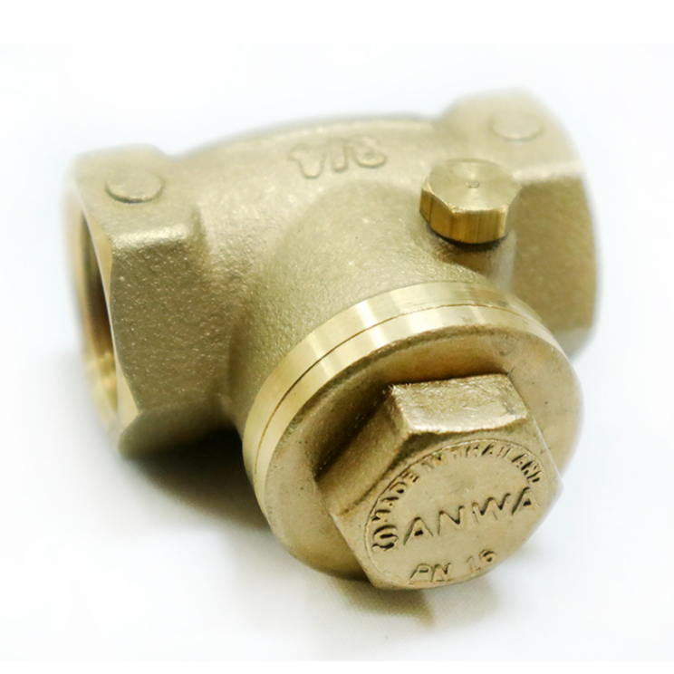 SANWA เช็ควาล์ว เช็ควาล์วทองเหลืองแบบลิ้น ขนาด 3/4″ ซันวา วาล์วกันน้ำไหลย้อน ราคา ถูกที่สุด ดีลบีเคเค แกลเลอรีภาพที่ 3