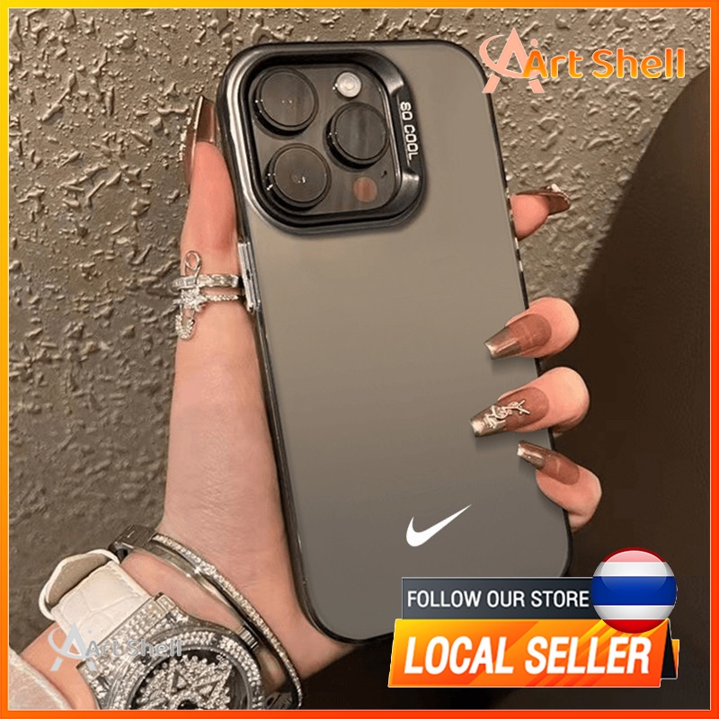 โลหะชุบโลหะด้วยไฟฟ้า ไอโฟน โลโก้ for 11 iPhone 12 13 14 15Pro MAX X XS XR 7 8Plus เคสโทรศัพท์