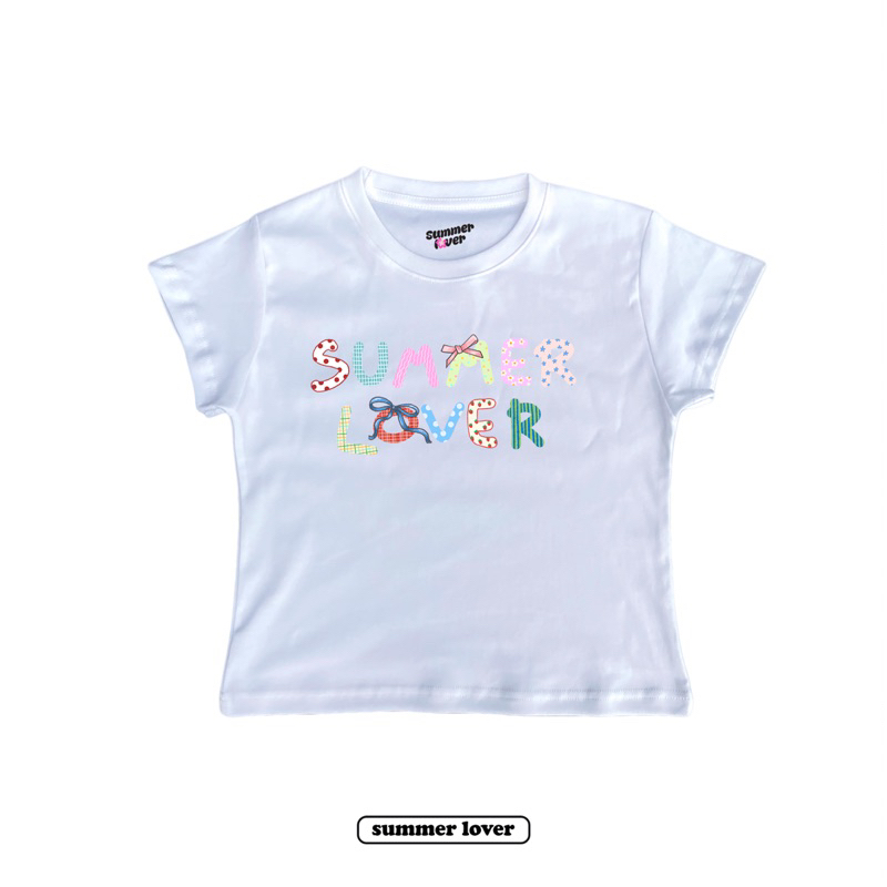 Baby tee! Summer Lover (กด shopee vdo ลด30%)