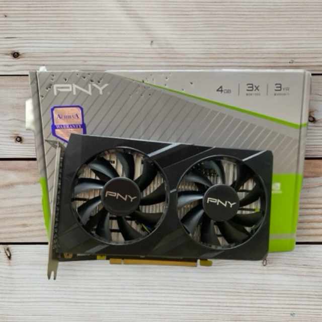 VGA (การ์ดแสดงผล) PNY GEFORCE GTX 1650 4GB GDDR6 DUAL FAN ( สภาพใหม่ ประกันAchieva