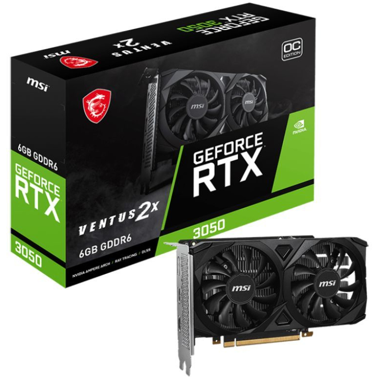 MSI RTX3050 VENTUS 2X 6GB OC GDDR6