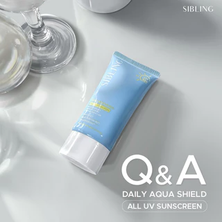 [ของแท้+ส่งฟรี🌤️] กันแดดซิบบลิ้ง ซิบบลิ้ง SIBLING Daily Aqua Shield All UV Sunscreen SPF50+PA+++30g
