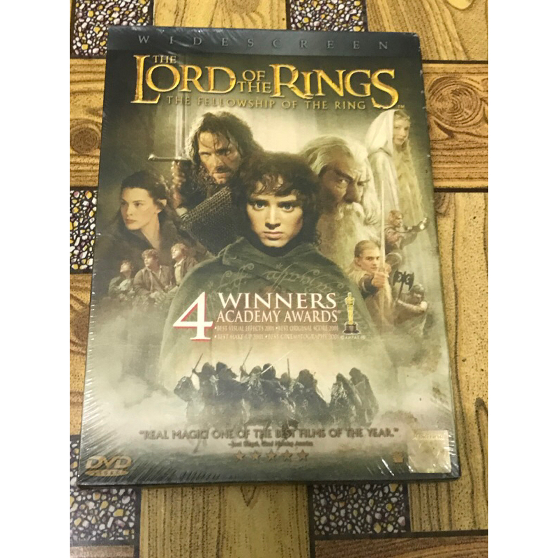 DVD,ดีวีดีหนัง ภาพยนตร์ THE LORD OF THE RINGS THE FELLOWSHIP OF THE RziNG ,แผ่นแท้ มาสเตอร์ มือ 1