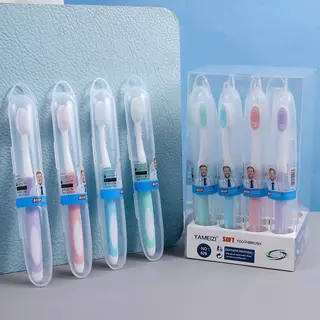 【ซื้อ1ฟรี1】แปรงสีฟันชุด 12 ชิ้น แปรงสีฟัน แปรงสีฟันสำหรับฟัน Whitening แปรงสีฟันครอบครัว ขนนุ่ม แบคทีเรีย แปรงสีฟันพกพา