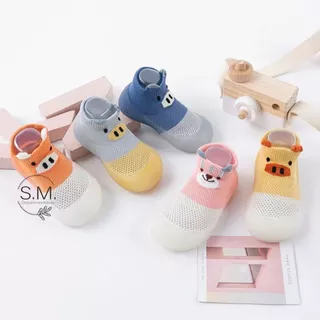 SM.รองเท้าเด็กหัดเดิน รองเท้าหัดเดินเด็ก ตาข่าย พื้นยาง รุ่นระบายอากาศได้ดี