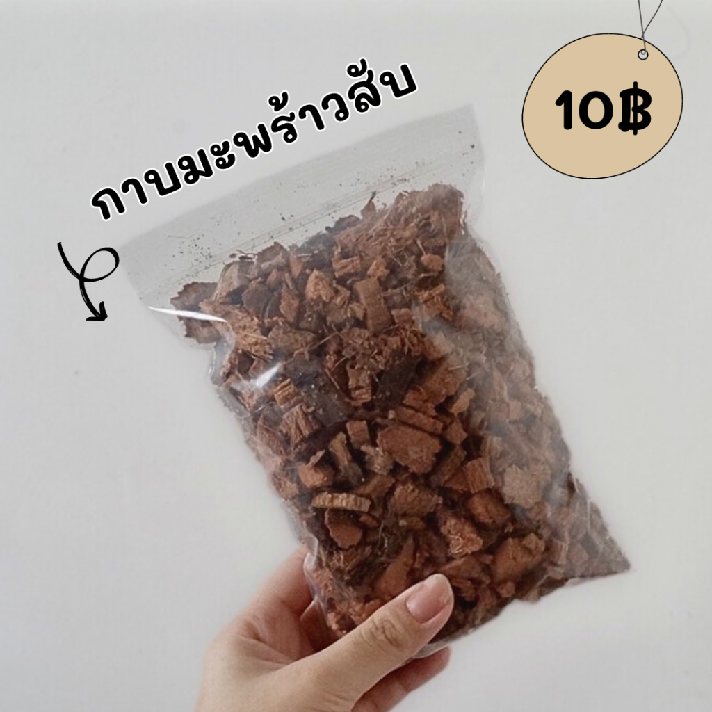 กาบมะพร้าวสับ กาบมะพร้าวผสมดิน กาบมะพร้าวรองก้นกระถาง วัสดุปลูกต้นไม้