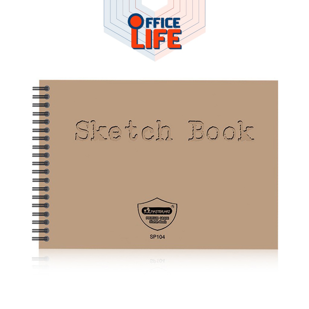 Master Art (มาสเตอร์อาร์ต) สมุดสเก็ตภาพ สมุด รุ่น A4 SP103 / A5 SP104 / 8.5 นิ้ว SP105 ( 1 เล่ม / คละสี ) - รูปที่ 3