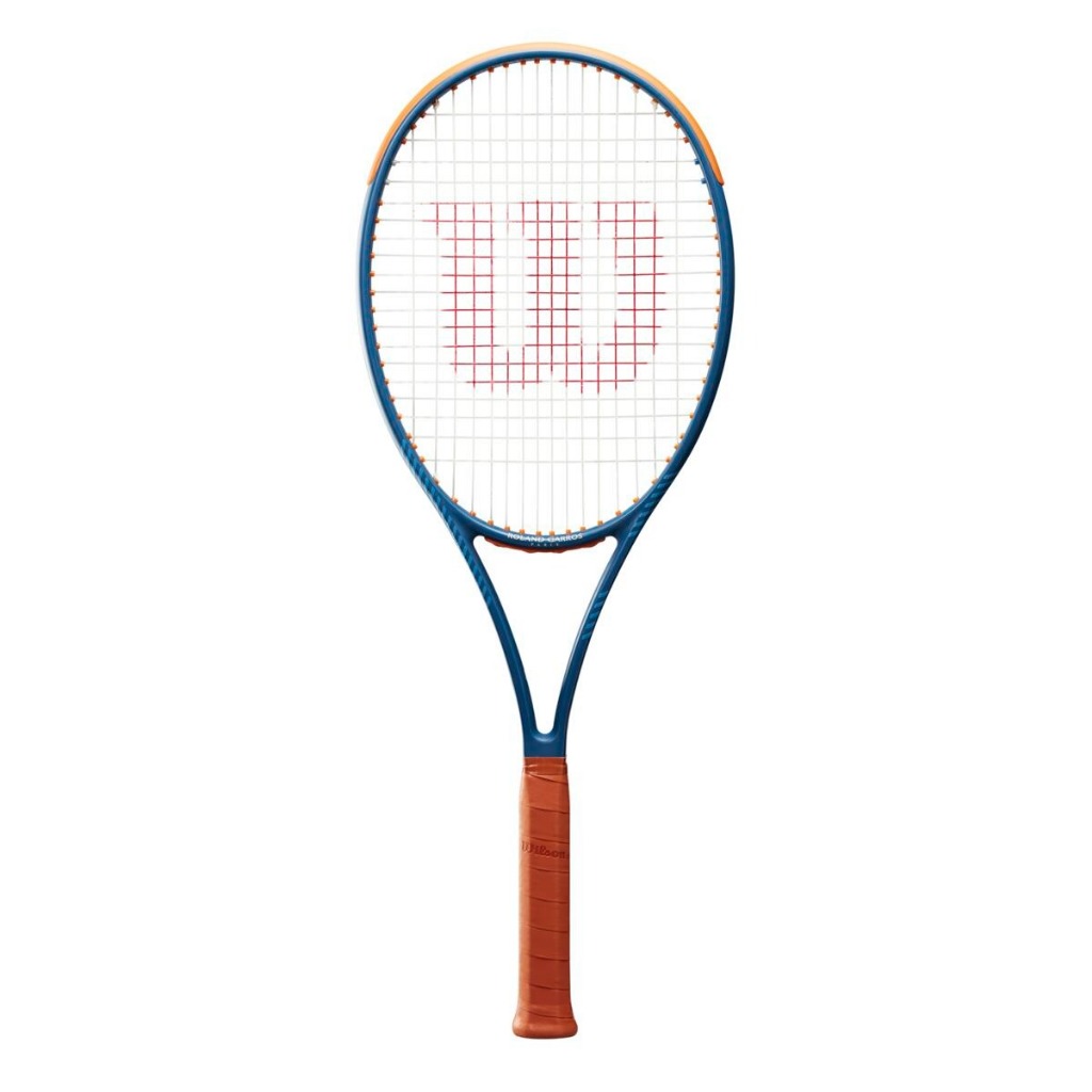 Wilson ไม้เทนนิส Blade 98 16x19 V9 RG 2024 Tennis Racket FRM 2 4 1/4 | Blue/Brown ( WR150611U2 )