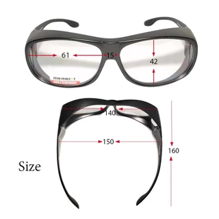 แว่น Safety ZEEN PERFECT แบบสวมทับแว่นสายตาได้ มีกระบังด้านข้าง