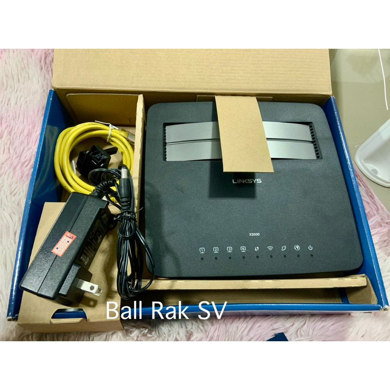 Linksys X3500 N750 เราเตอร์ไร้สายดูอัลแบนด์ พร้อมโมเด็ม ADSL2+ และพอร์ต USB