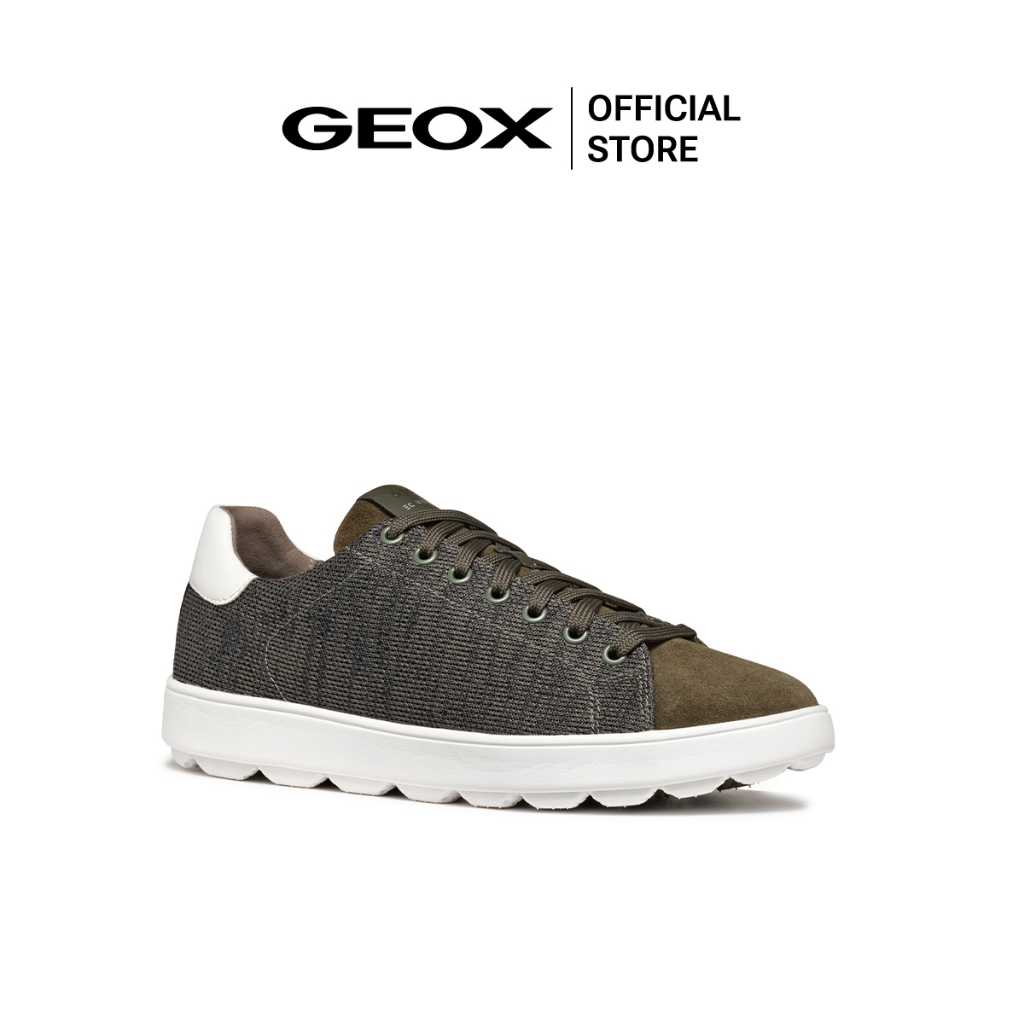 GEOX รองเท้าผ้าใบผู้ชาย รุ่น U SPHERICA ECUB-1 - LT OLIVE FW24 (U46GPCC3391M_F4GNXX)