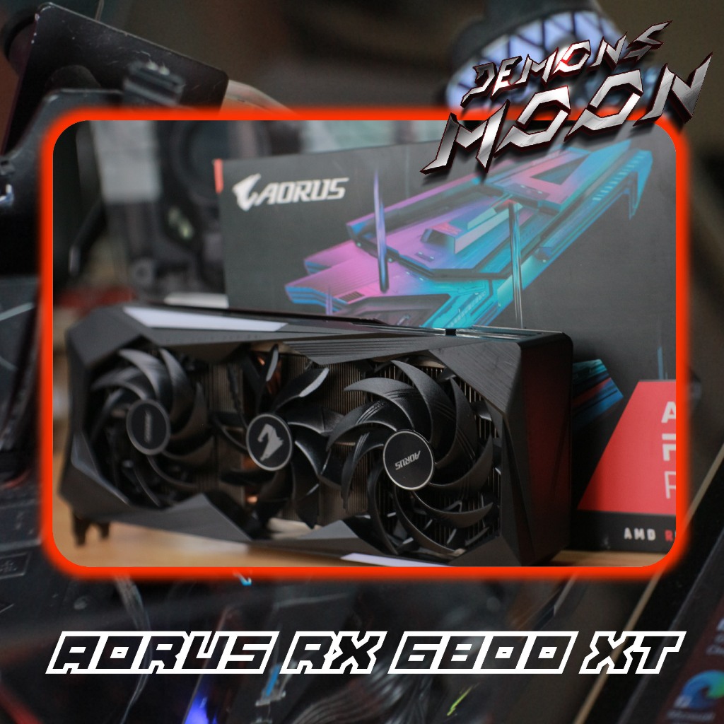 Aorus Rx6800XT amd gpu กาดจอประกัน demonsmoon 7 วัน