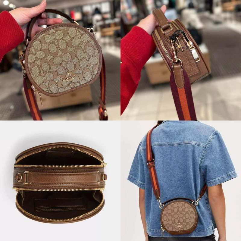 Coach Canteen Crossbody In Signature Jacquard 🤎แท้💯