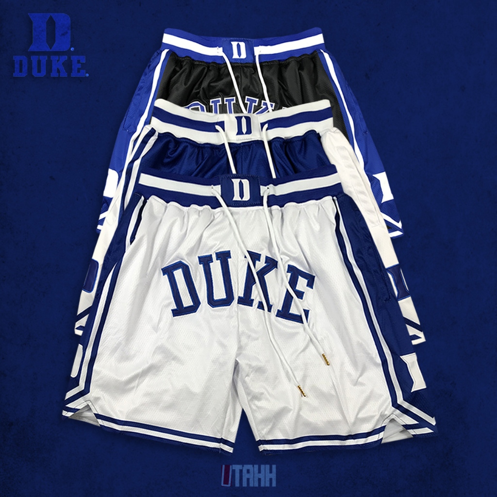 กางเกง ทีมมหาวิทยาลัย DUKE JUSTDON กางเกงบาส ขาสั้น แฟชั่น NBA Basketball