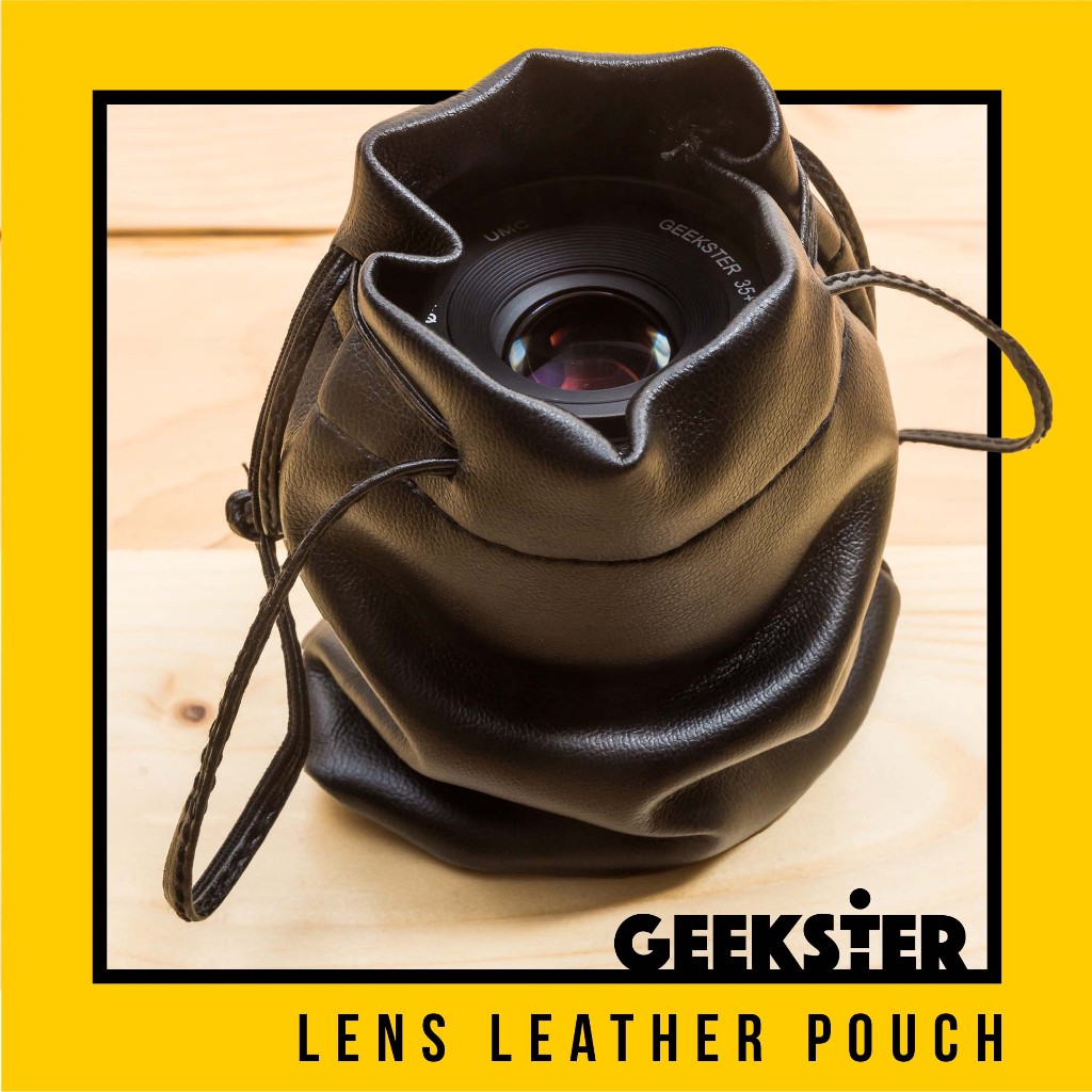 ถุงใส่เลนส์ Lens Bag ( ถุงหนัง )