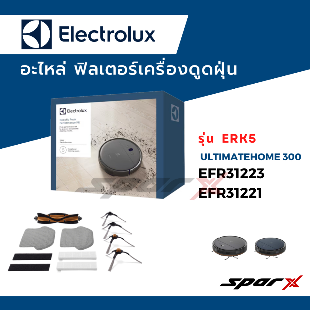 Electrolux ฟิลเตอร์ เครื่องดูดฝุ่น รุ่น ERK5  UltimateHome 300 EFR31223 EFR31221