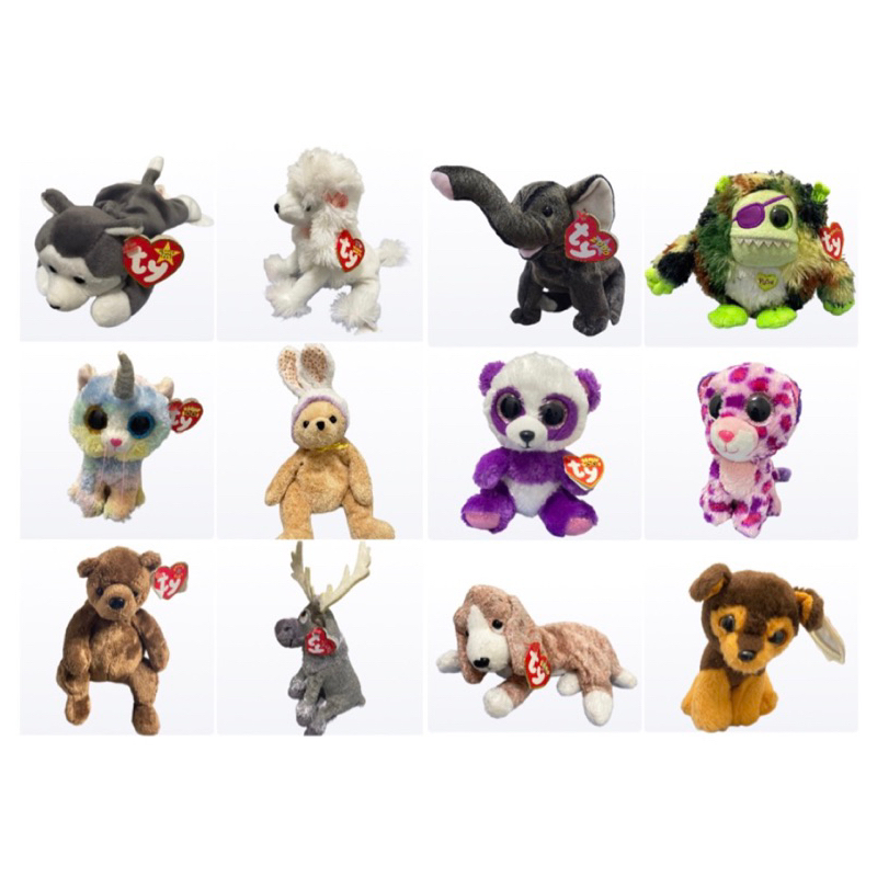 Ty ตุ๊กตา ไซส์กลาง ขนาด 7”-12” 🧸🐘🦧🐩